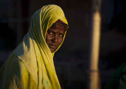 Portrait Of A Mature Woman In Green, Boorama, Somaliland