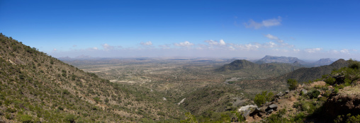 A Panoramic View Of The Sheikh Hussein Mountains, Somaliland