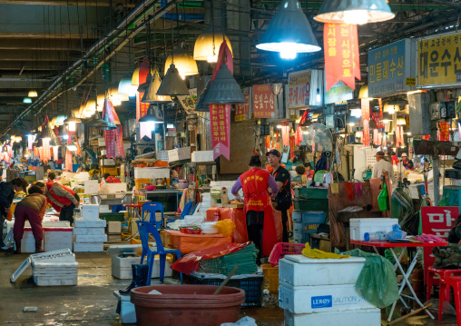 Noryangjin fisheries wholesale market, National capital area, Seoul, South korea