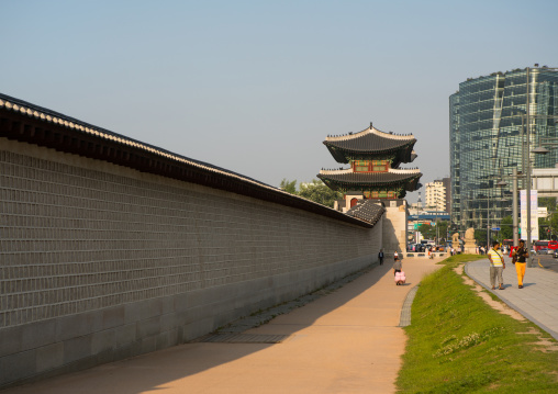 Gwanghwamun gate at gyeongbokgung palace, National capital area, Seoul, South korea