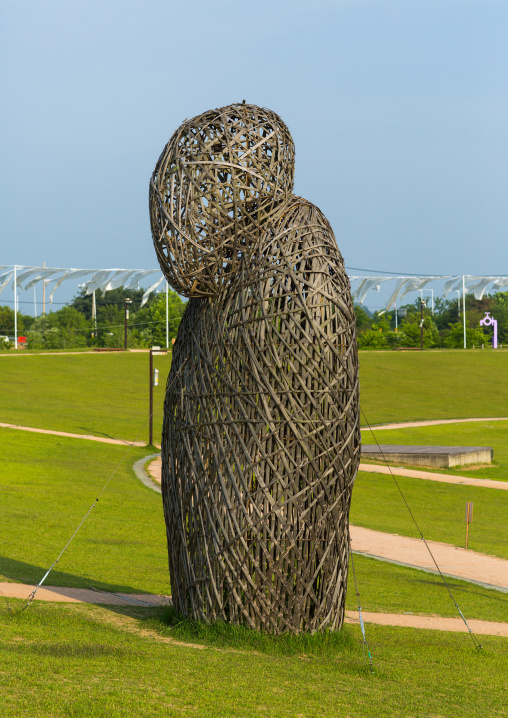 Bamboo statue in imjingak park, Sudogwon, Paju, South korea