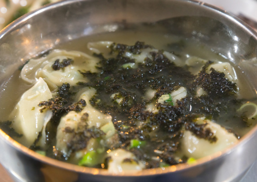 Korean mandu dumplings  soup, National Capital Area, Seoul, South Korea