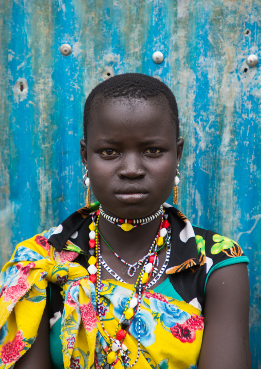 Portrait of a Toposa tribe woman, Namorunyang State, Kapoeta, South Sudan