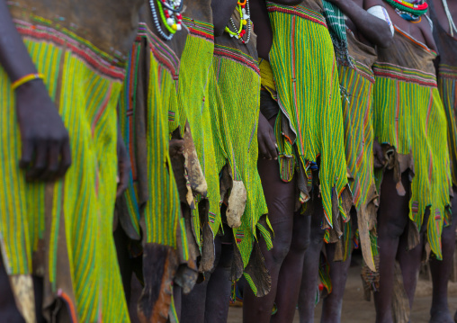 Toposa tribe women skirts, Namorunyang State, Kapoeta, South Sudan