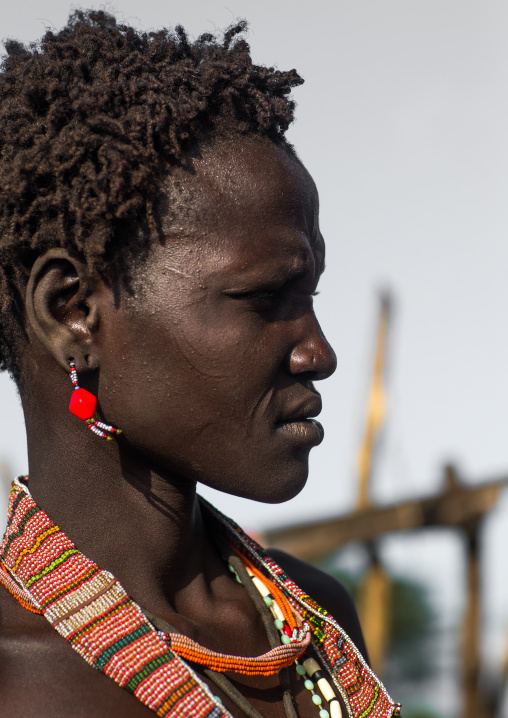 Portrait of a Toposa woman, Namorunyang State, Kapoeta, South Sudan
