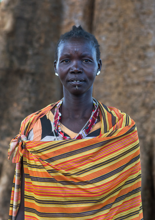 Larim tribe woman portrait, Boya Mountains, Imatong, South Sudan