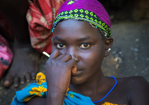 Larim tribe young woman, Boya Mountains, Imatong, South Sudan