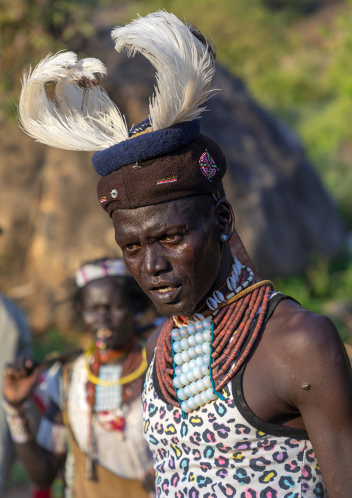 Larim tribe groom during a wedding ceremony, Boya Mountains, Imatong, South Sudan