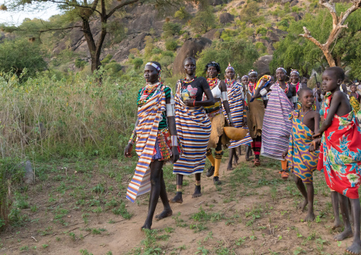 Larim tribe bride during a Forced marriage ceremony, Boya Mountains, Imatong, South Sudan
