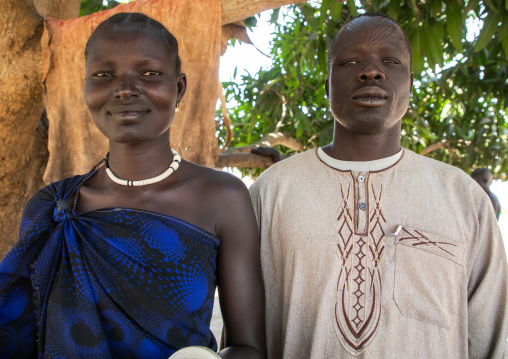 Mundari tribe couple, Central Equatoria, Terekeka, South Sudan