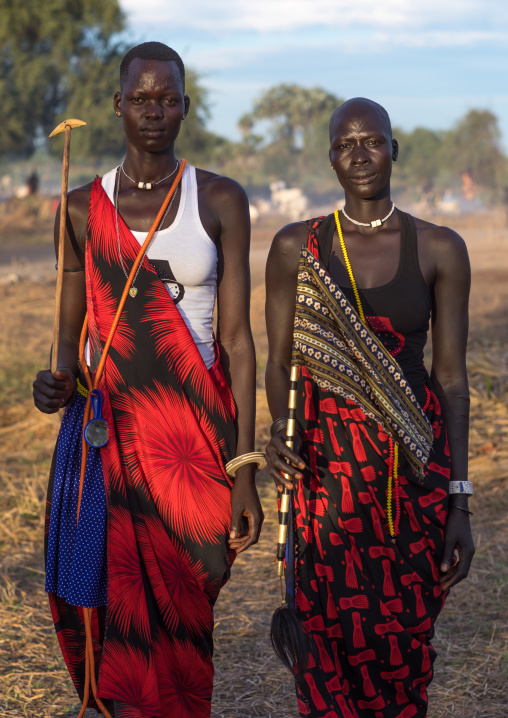 Portrait of Mundari tribe women, Central Equatoria, Terekeka, South Sudan
