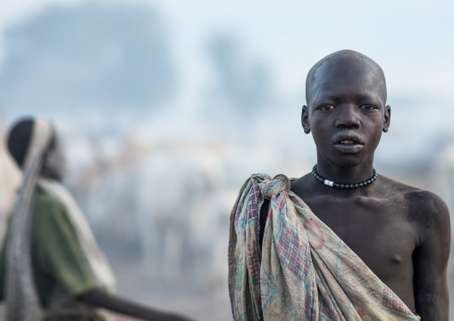 Portrait of a Mundari tribe boy, Central Equatoria, Terekeka, South Sudan
