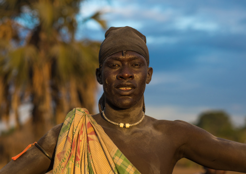 Portrait of a Mundari tribe man, Central Equatoria, Terekeka, South Sudan