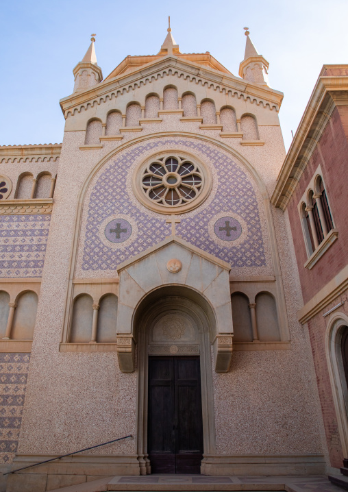 St Matthew cathedral facade built by italian architects, Khartoum State, Khartoum, Sudan