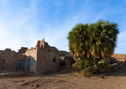 Old mudbrick houses, Northern State, Al-Khandaq, Sudan