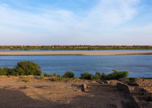Ruins on the river Nile, Northern State, Al-Khandaq, Sudan