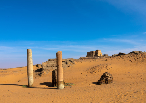 Ruins of the church of the granite columns, Nubia, Old Dongola, Sudan