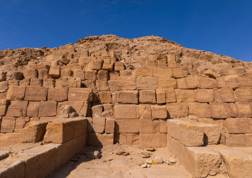 Pyramid in the royal cemetery, Northern State, El-Kurru, Sudan