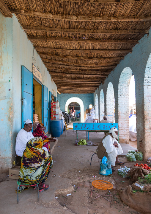 Vegetables for sale in the old colonial market, Northern State, Karima, Sudan