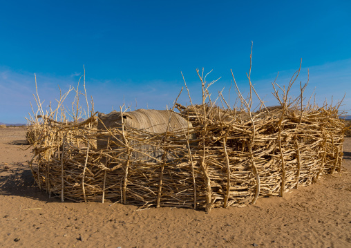 Bedouin village in Bayoda desert, Northern State, Bayuda desert, Sudan