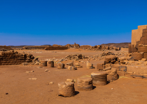 Central terrace in the great enclosure in Musawwarat es-sufra meroitic temple complex, Nubia, Musawwarat es-Sufra, Sudan
