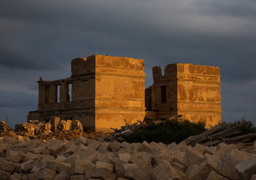 Ruined ottoman coral buildings, Red Sea State, Suakin, Sudan