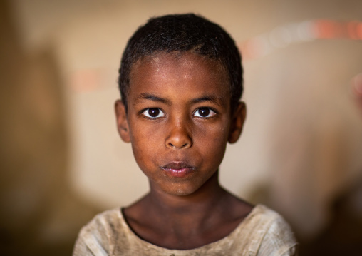 Portrait of a Beja tribe boy, Red Sea State, Port Sudan, Sudan