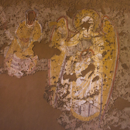 Sudan, Khartoum State, Khartoum, 13th century archangel raphael from the church of abd el gedir in the national museum of sudan