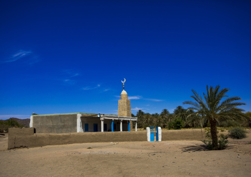 Sudan, Northern Province, Gunfal, mosque in a little village