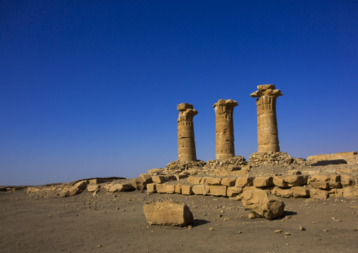 Sudan, Northern Province, Delgo, new kingdom fort and aten temple of sesebi built by amenophis iv