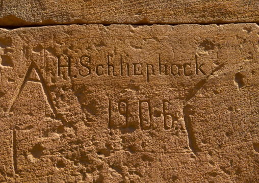 Sudan, Nubia, Naga, schliephock carving on a wall