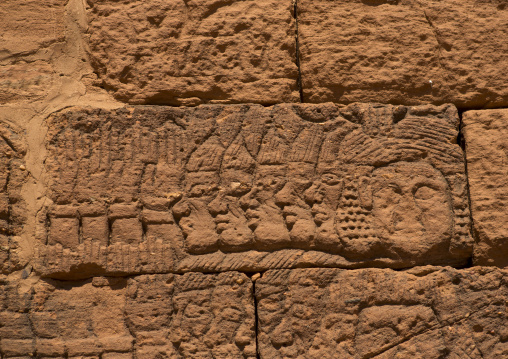 Sudan, Nubia, Naga, relief on a wall