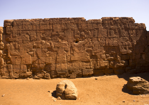 Sudan, Nubia, Naga, relief on lion temple wall