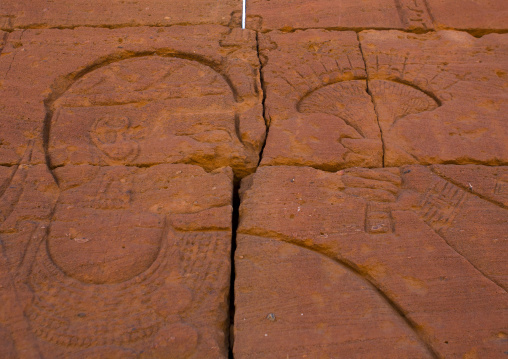 Sudan, Nubia, Naga, human representation on lion temple