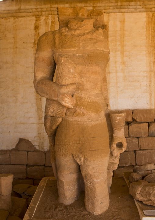 Sudan, Nubia, Naga, statue in naga site