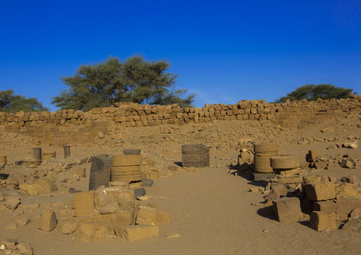 Sudan, Kush, Meroe, amun temple in the royal city of meroe