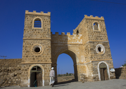 Sudan, Port Sudan, Suakin, town gate on mainland