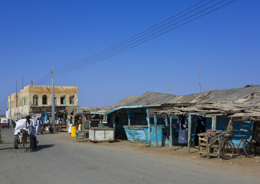 Sudan, Port Sudan, Suakin, market on mainland