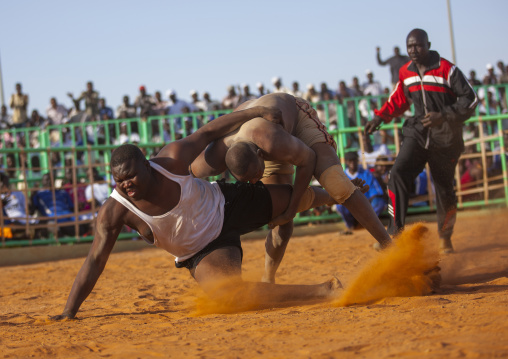 Sudan, Khartoum State, Khartoum, nuba wrestlers