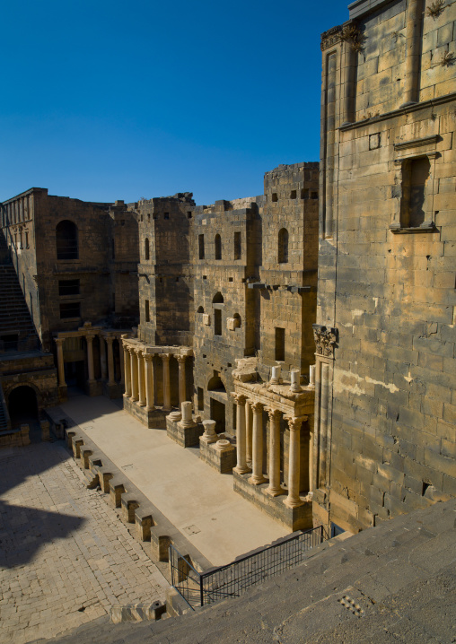 Roman Amphitheatre Stage, Bosra, Daraa Governorate, Syria