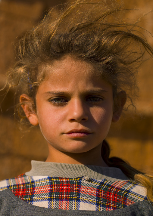 Blonde Girl In Dead City, Serjilla, Idlib Governorate, Syria