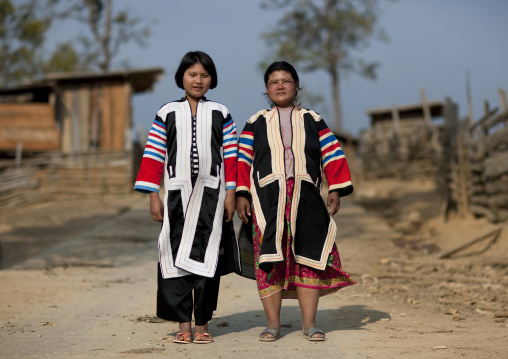 Lahu tribe mother and daughter, Thailand