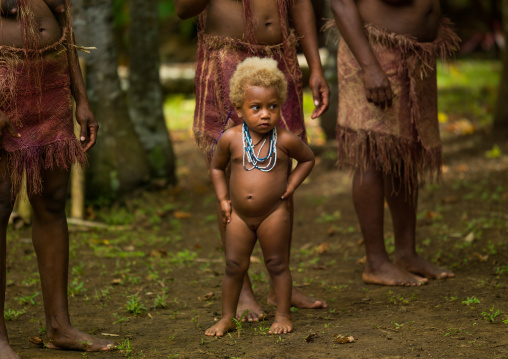 Blonde Big Nambas tribe girl, Malampa Province, Malekula Island, Vanuatu