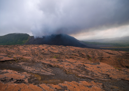 Crusts and ashes around mount Yasur volcano, Tanna island, Mount Yasur, Vanuatu