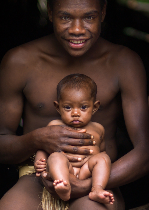 Charly Kala and his nephew from the Big Nambas tribe, Tanna island, Yakel, Vanuatu