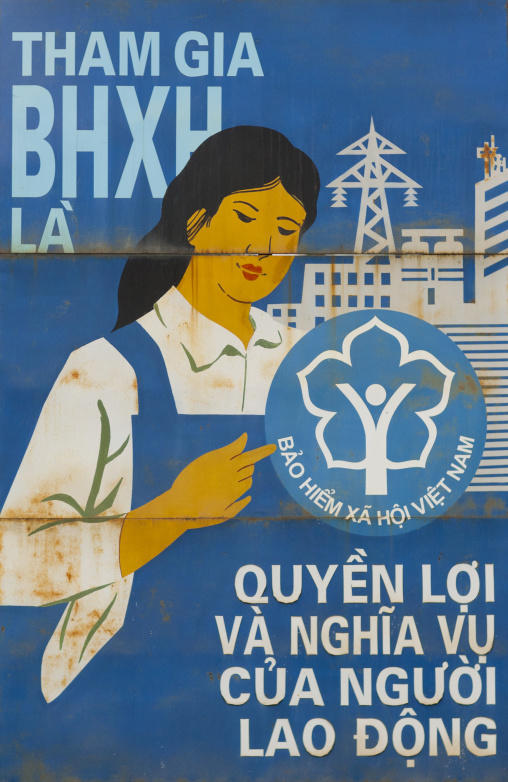 Propaganda poster , Hanoi, Vietnam