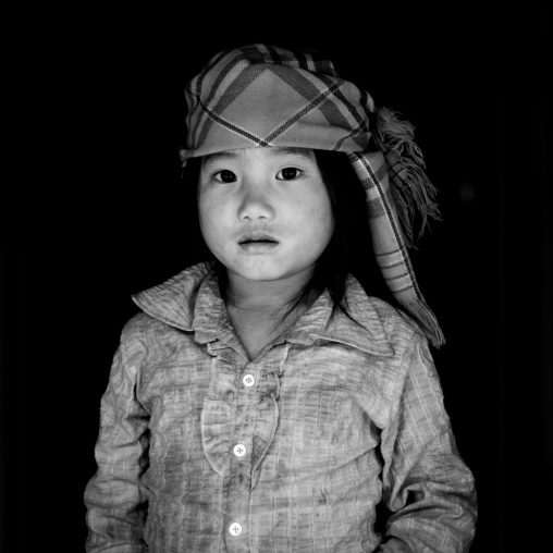 Young flower hmong girl with a headscarf, Sapa, Vietnam