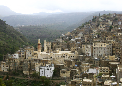 View Over The City Of Ibb, Yemen