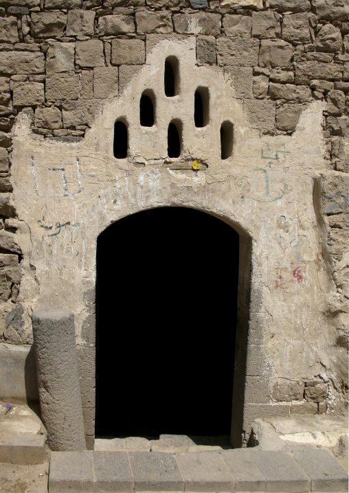 Entrance Of An Old House In Sanaa, Yemen