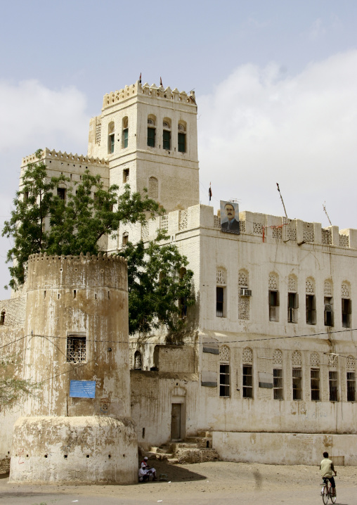 Impressive Building With President Saleh Portrait, Zabid, Yemen